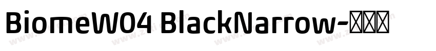 BiomeW04 BlackNarrow字体转换 BiomeW04 BlackNarrow字体转换